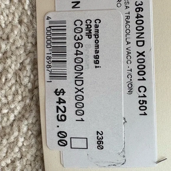 Campomaggi Rich Brown Leather Crossbody with Gold Accents - Picture 4 of 12